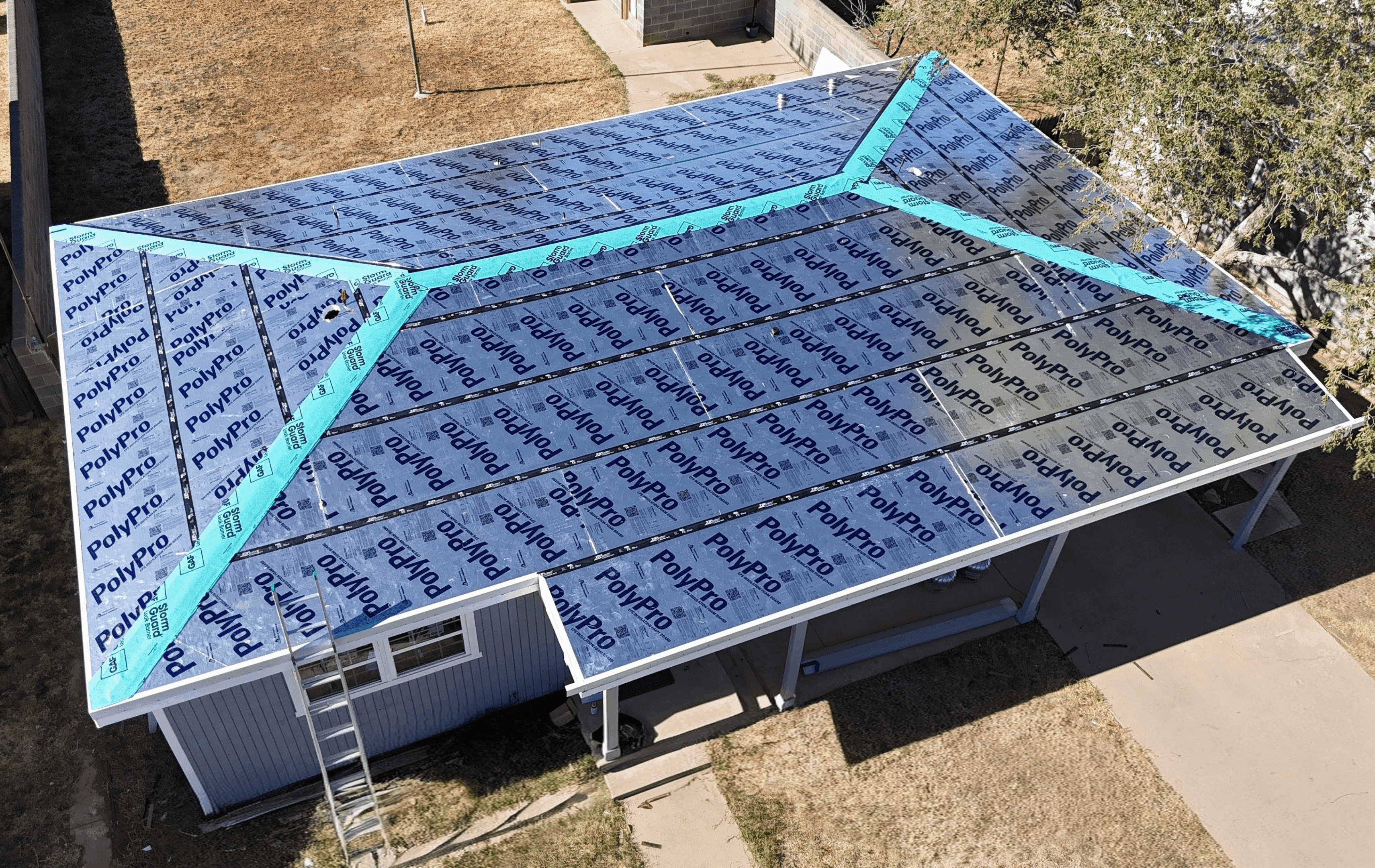 Solar panels installed on a residential roof with clear weather.